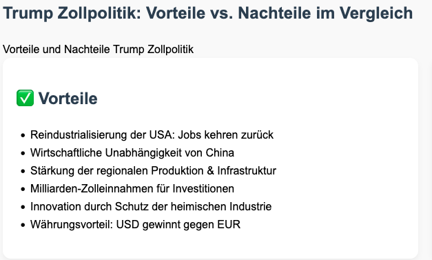 Vorteile