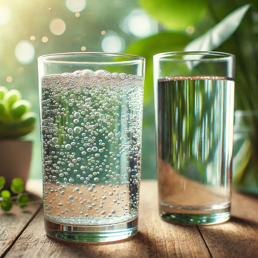 Mineralwasser mit oder ohne Kohlensäure