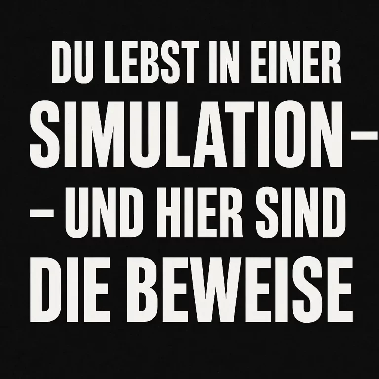 Profi Simulation beeinflussen Simulationstheorie Simulation Zahlen der Zukunft- simulationstheorie