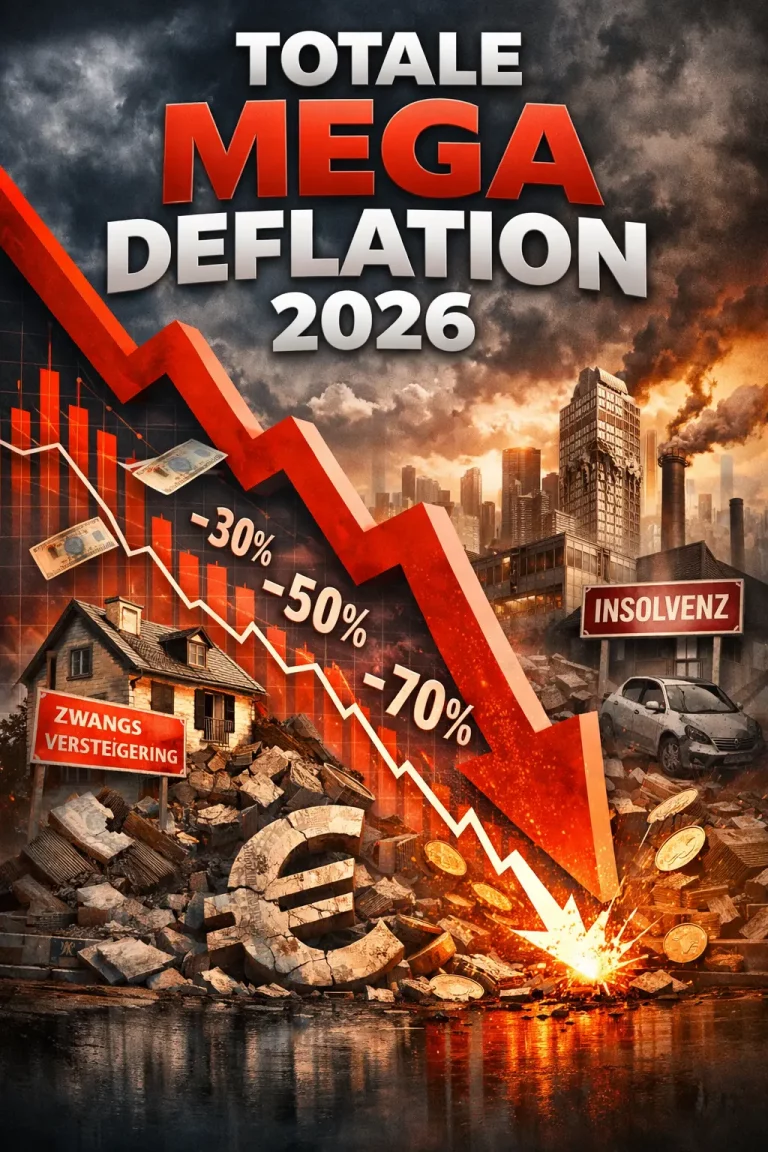 Totale Mega Deflation 2026: Immobilien & Kreditausfälle
