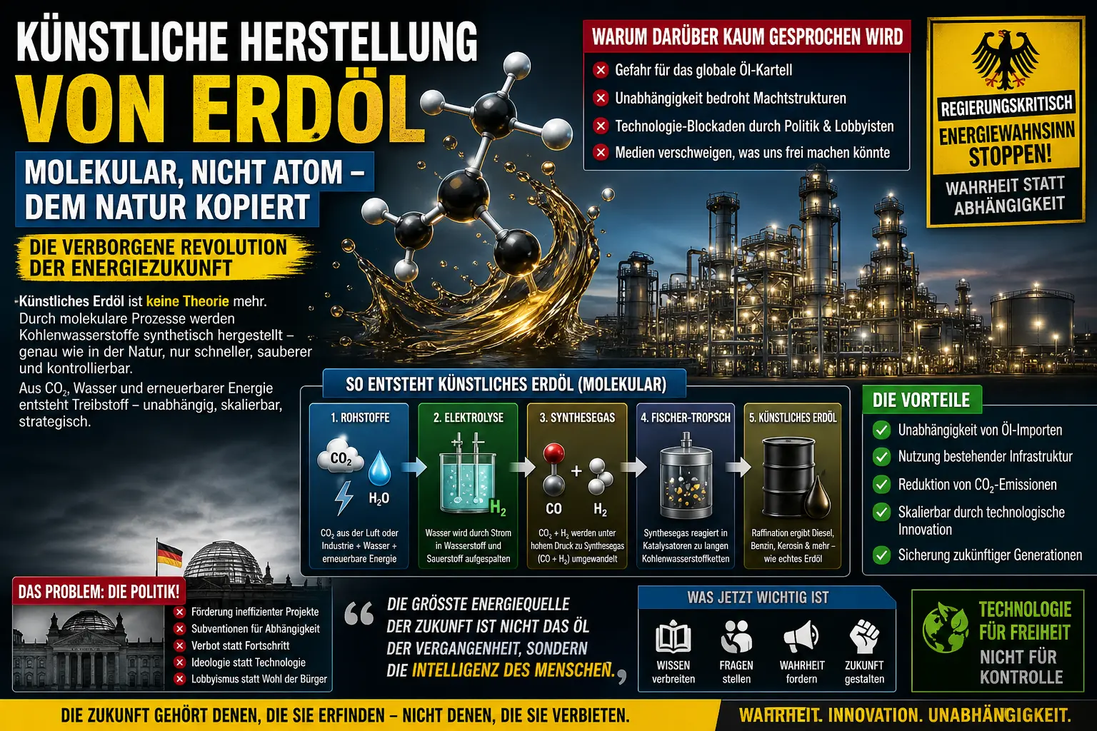 CO2 in Erdöl umwandeln