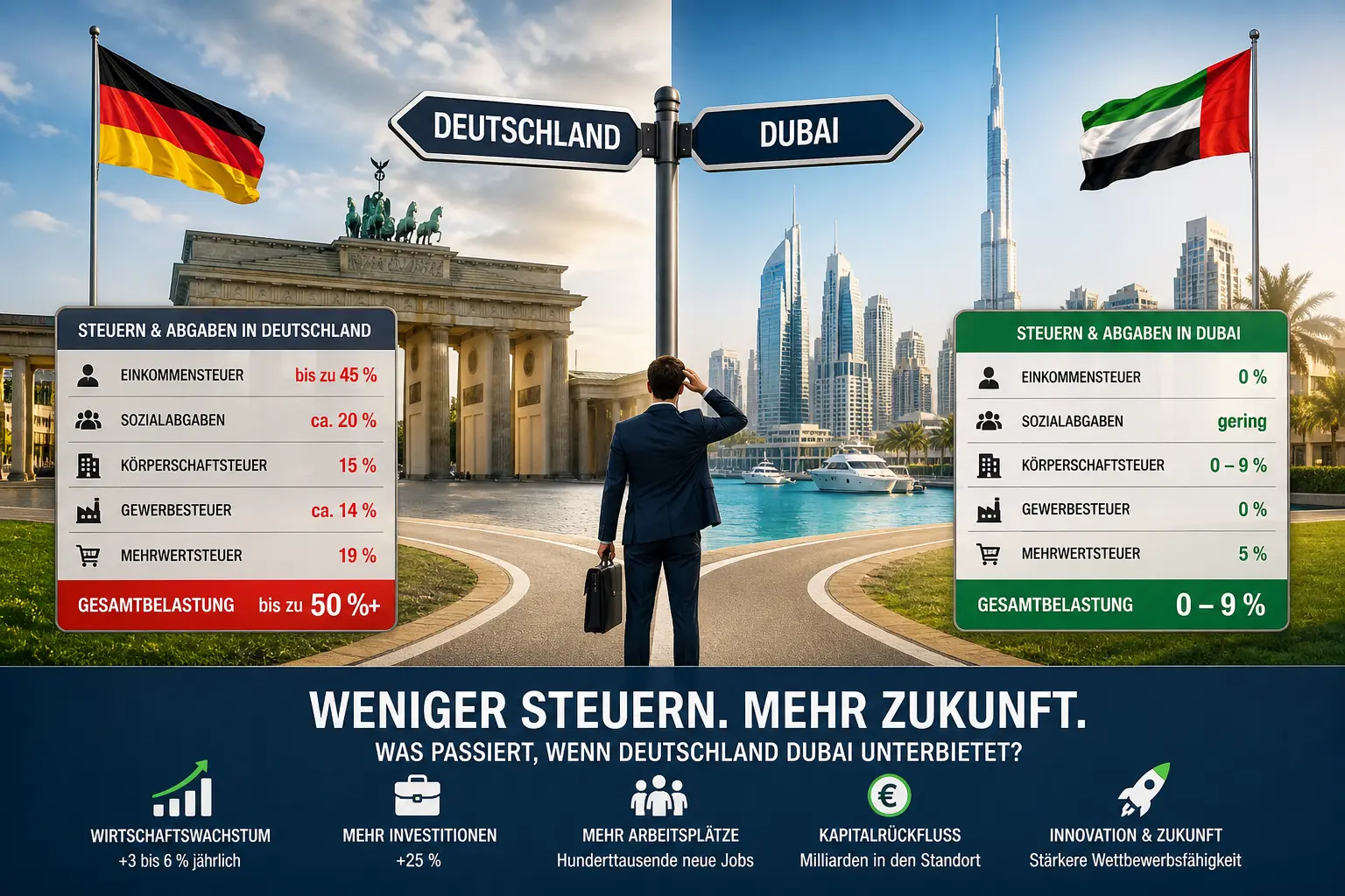 Deutschland mit weniger Steuern als Dubai